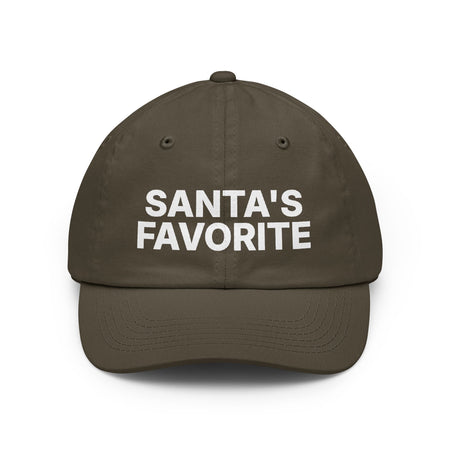 Santa's Favorite Funny Christmas Dad Hat | Holiday Baseball Cap | Stocking Stuffer