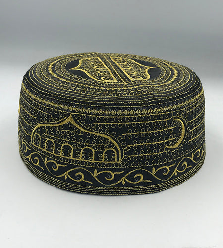 Cotton Embroidery Caps New Muslim Men Prayer Hats