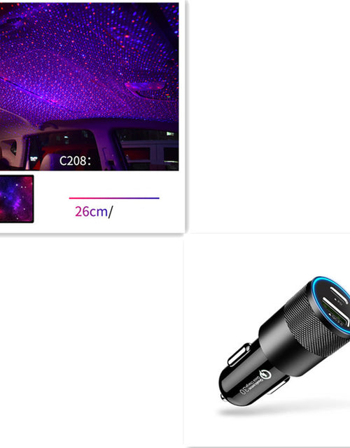 Load image into Gallery viewer, Star Light Projector Party Lights USB LED Light Interior Lighting LED Interior Car Lights Starry Sky Galaxy Night Lights
