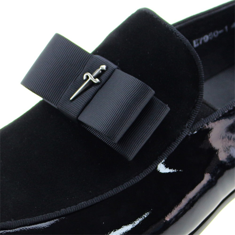 Matte Leather Patent Leather Men's Shoes