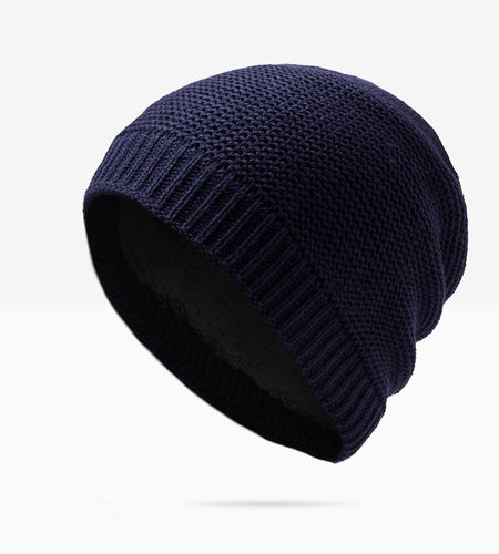 Winter hat men's knitted hat