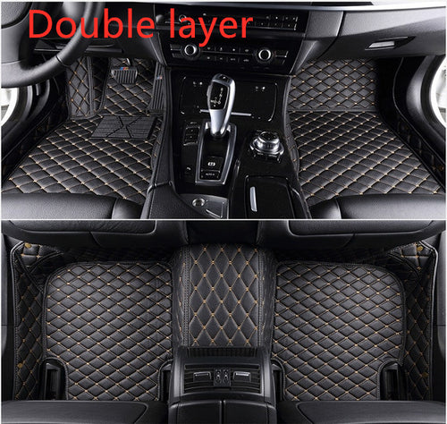 Load image into Gallery viewer, Fully Surrounded Car Leather Floor Mat Pad All Weather Protection
