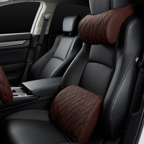 Load image into Gallery viewer, Car headrest, car neck pillow, backrest, car seat, universal car lumbar support set

