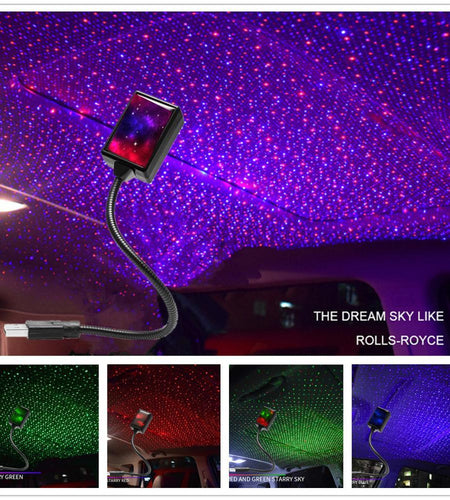 Star Light Projector Party Lights USB LED Light Interior Lighting LED Interior Car Lights Starry Sky Galaxy Night Lights