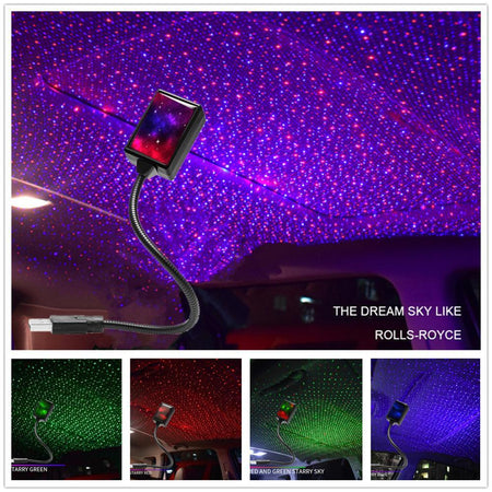 Starry Sky Galaxy Projector – USB Night Light