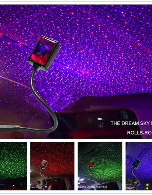 Load image into Gallery viewer, Star Light Projector Party Lights USB LED Light Interior Lighting LED Interior Car Lights Starry Sky Galaxy Night Lights
