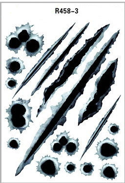 Load image into Gallery viewer, Simulation Bullet Hole Car Sticker, Car Bullet Hole Crack Car Sticker
