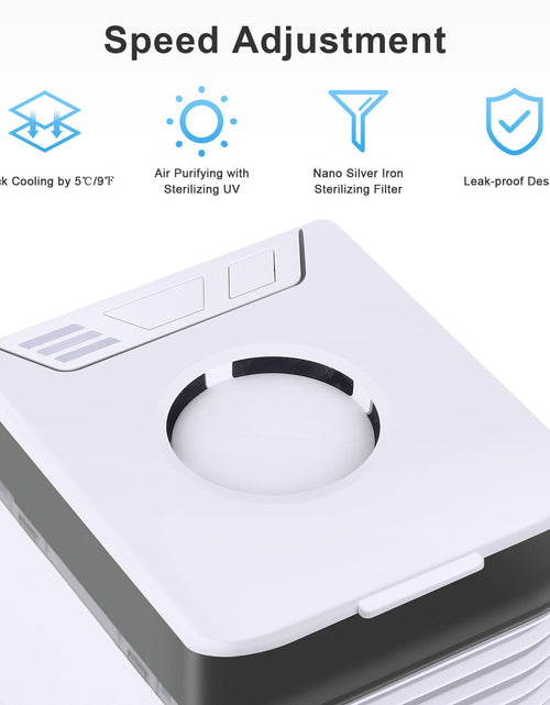 Load image into Gallery viewer, 4 In 1 Personal Portable Cooler AC Air Conditioner Unit Air Fan Humidifier 4 In 1 Upgraded Portable Air Conditioner Cooling Fan 3 Speed Home Office Tent
