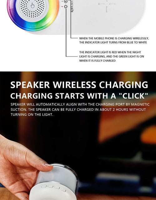 Load image into Gallery viewer, Koolmaax 2023 Night Light Charger 3 In 1 With Bedside Lamp Versatile New Trend
