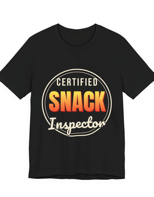 Load image into Gallery viewer, Certified Snack Inspector Funny T-Shirt | Retro Graphic Tee | Sarcastic Gift
