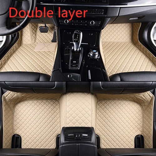 Load image into Gallery viewer, Fully Surrounded Car Leather Floor Mat Pad All Weather Protection
