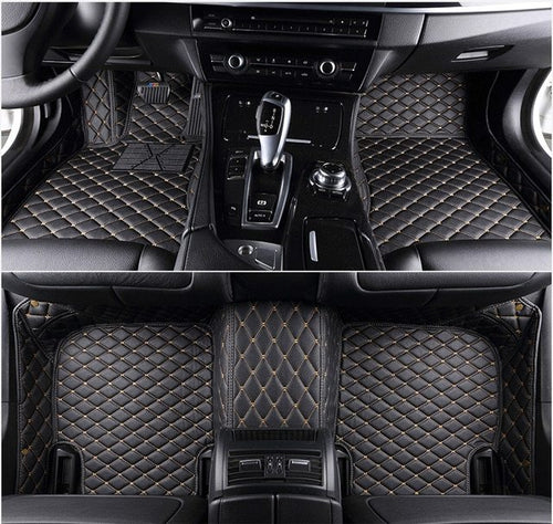 Load image into Gallery viewer, Fully Surrounded Car Leather Floor Mat Pad All Weather Protection
