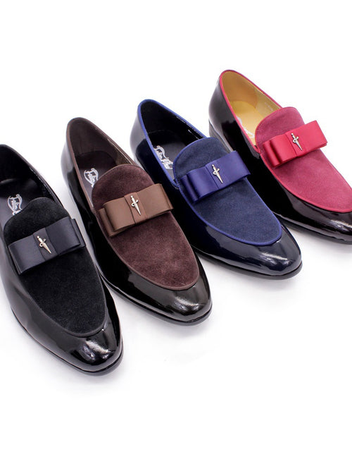 Load image into Gallery viewer, Matte Leather Patent Leather Men's Shoes
