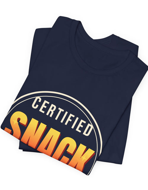 Load image into Gallery viewer, Certified Snack Inspector Funny T-Shirt | Retro Graphic Tee | Sarcastic Gift
