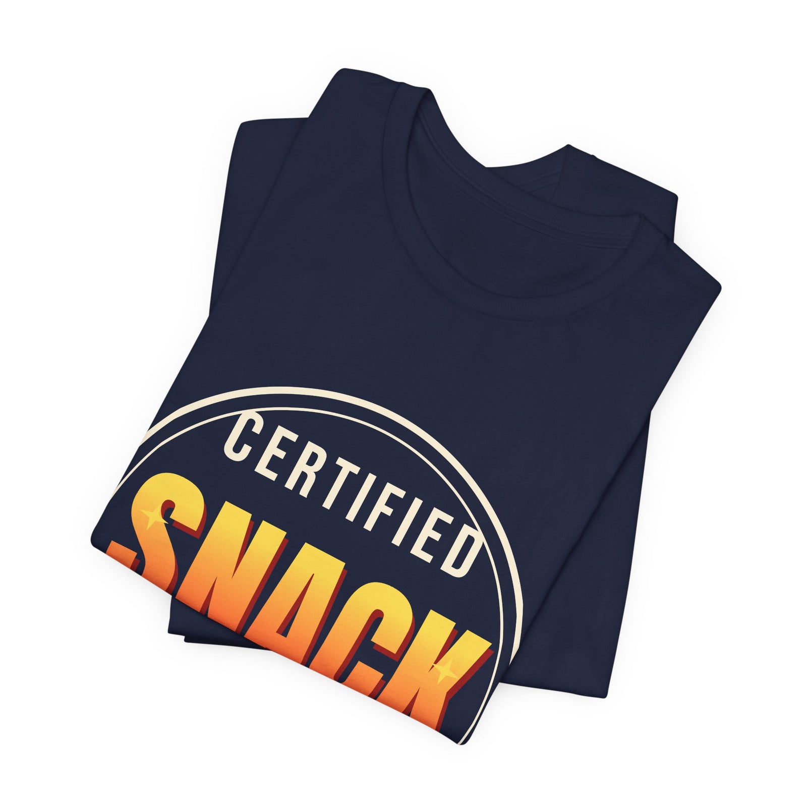 Certified Snack Inspector Funny T-Shirt | Retro Graphic Tee | Sarcastic Gift