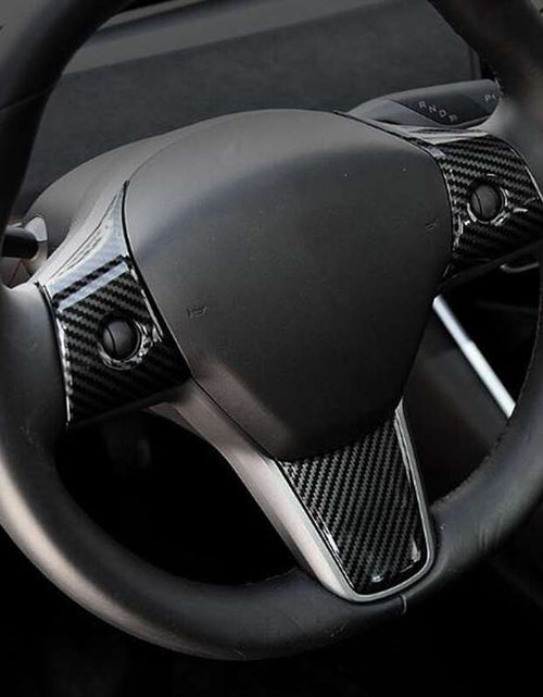 Load image into Gallery viewer, 3 Pcs Set Car Steering Wheel Decoration For Tesla Model 3 With Logo
