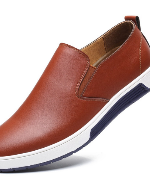 Load image into Gallery viewer, Leather Shoes Men's Business Formal Workwear Shoes Black Trendy Soft Shoes
