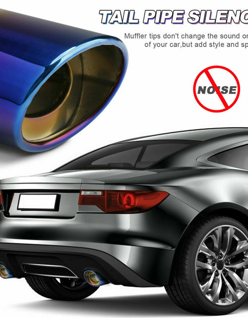 Load image into Gallery viewer, Car Exhaust Pipe Tip Rear Tail Throat Muffler Stainless Steel Round Accessories
