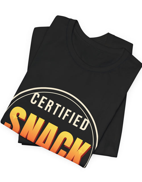 Load image into Gallery viewer, Certified Snack Inspector Funny T-Shirt | Retro Graphic Tee | Sarcastic Gift
