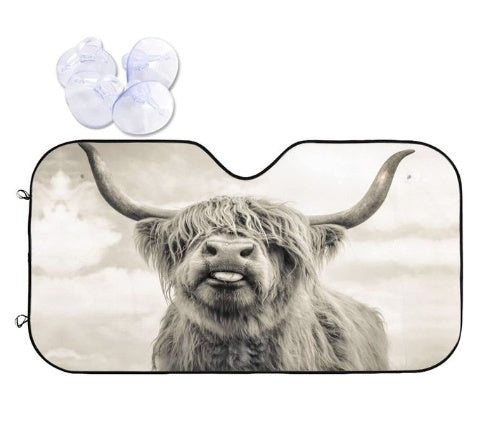 Load image into Gallery viewer, Car Sun Shield Front Stop Sunscreen Heat Insulation Non-punching Telescopic Curtain
