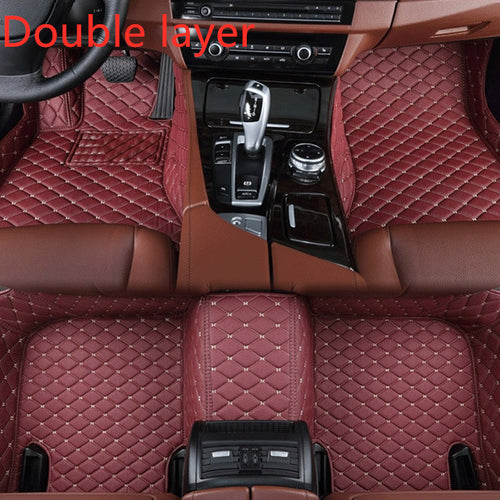 Load image into Gallery viewer, Fully Surrounded Car Leather Floor Mat Pad All Weather Protection

