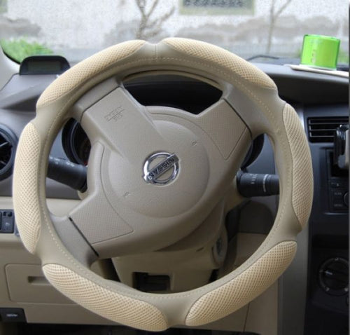 Load image into Gallery viewer, PU leather steering wheel cover
