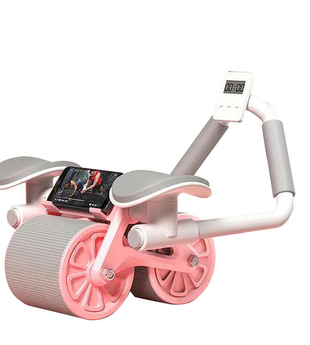 Elbow Support Automatic Rebound Abdominal Wheel Ab Roller For Abdominal Exercise Machine Abs Workout Equipment ,Dolly Core Strengthening Trainer Fitness Belly TrainingElbow Support Automatic Rebound A