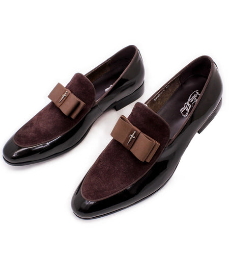 Matte Leather Patent Leather Men's Shoes