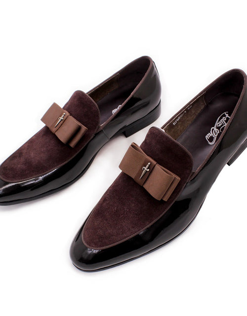 Load image into Gallery viewer, Matte Leather Patent Leather Men's Shoes

