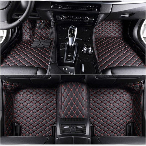 Load image into Gallery viewer, Fully Surrounded Car Leather Floor Mat Pad All Weather Protection
