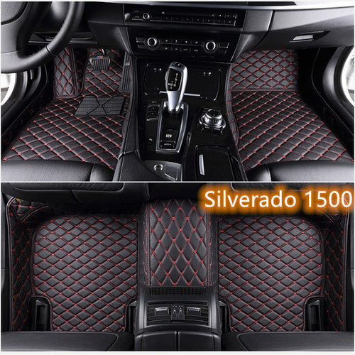 Load image into Gallery viewer, Fully Surrounded Car Leather Floor Mat Pad All Weather Protection
