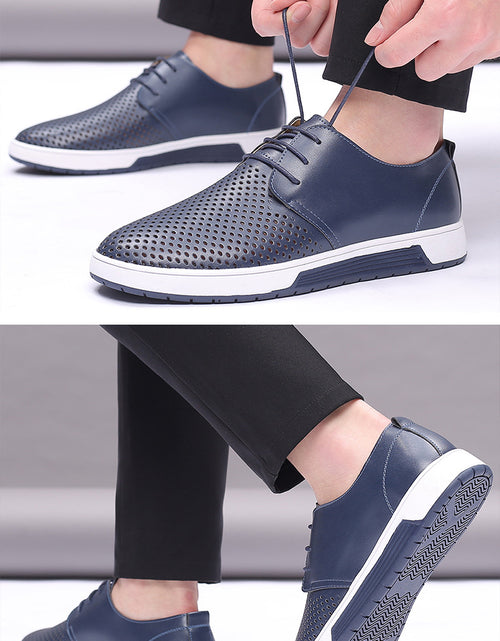 Load image into Gallery viewer, Leather Shoes Men's Business Formal Workwear Shoes Black Trendy Soft Shoes

