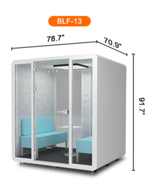 Load image into Gallery viewer, Mobile office pod booth meeting room for 6-8 people
