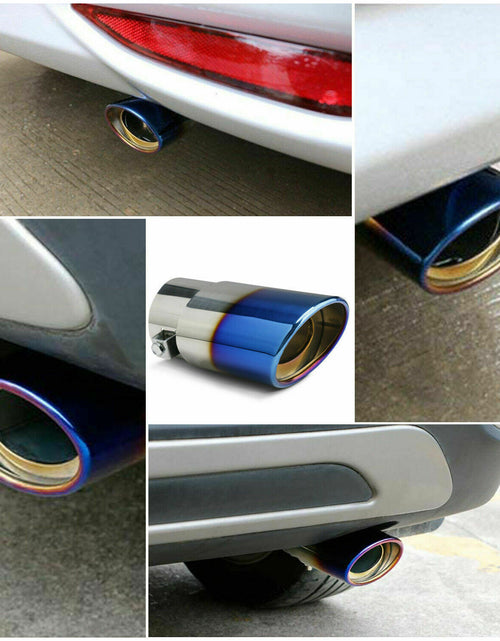 Load image into Gallery viewer, Car Exhaust Pipe Tip Rear Tail Throat Muffler Stainless Steel Round Accessories

