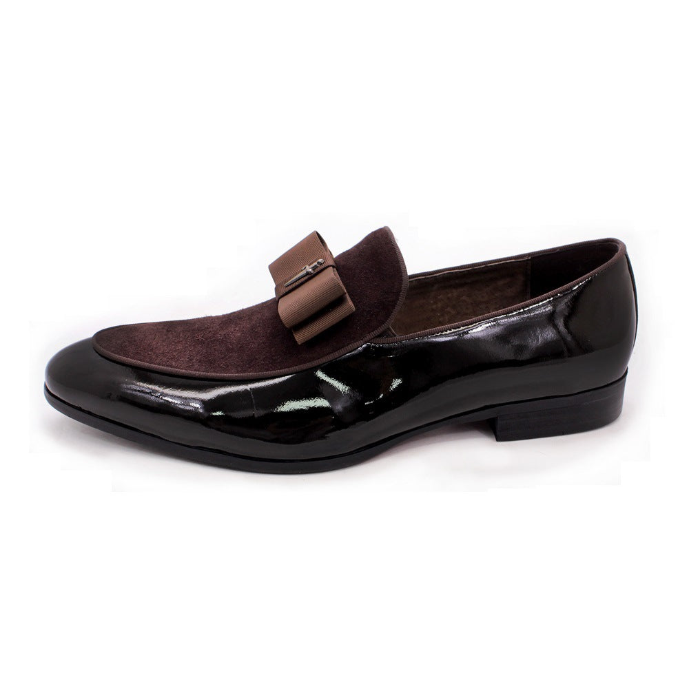 Matte Leather Patent Leather Men's Shoes