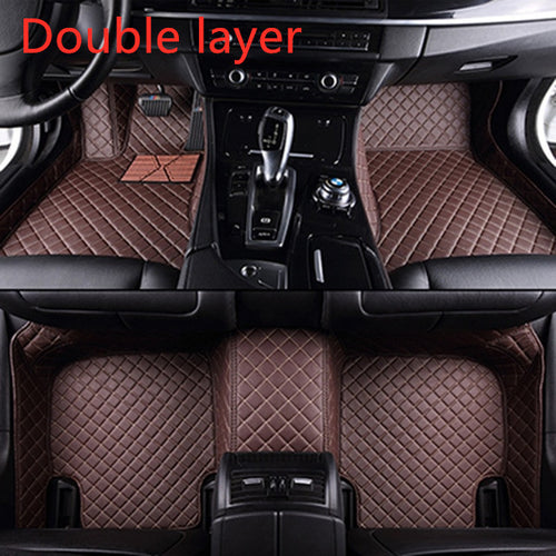 Load image into Gallery viewer, Fully Surrounded Car Leather Floor Mat Pad All Weather Protection
