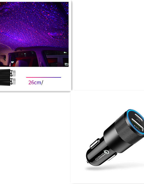 Load image into Gallery viewer, Star Light Projector Party Lights USB LED Light Interior Lighting LED Interior Car Lights Starry Sky Galaxy Night Lights
