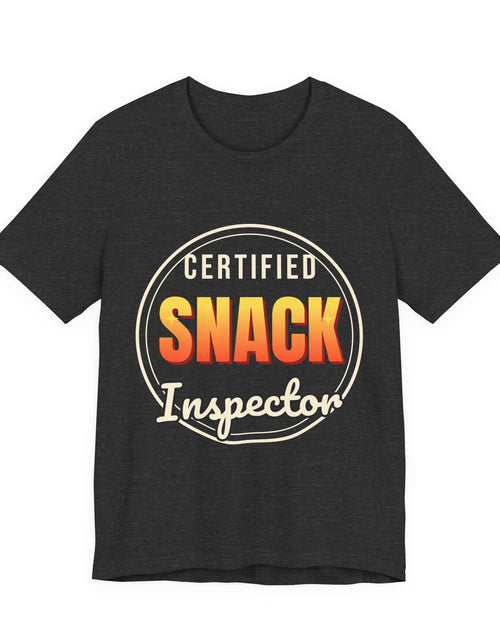 Load image into Gallery viewer, Certified Snack Inspector Funny T-Shirt | Retro Graphic Tee | Sarcastic Gift
