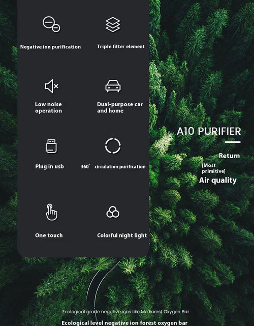 Load image into Gallery viewer, New Car Air Purifier Home Office Horse Running Light Except Flue Dust Purifier
