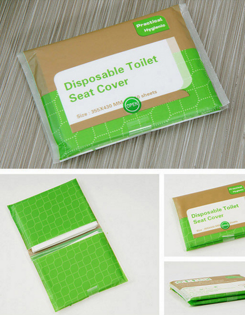 Load image into Gallery viewer, Disposable Paper Toilet Seat Covers
