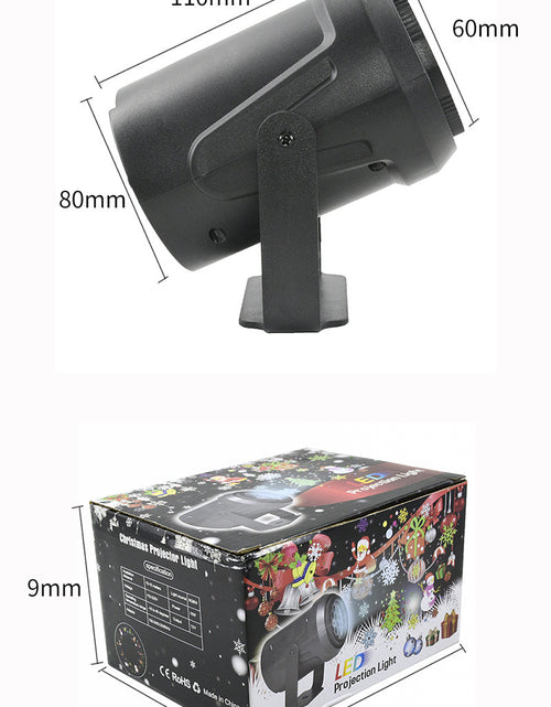 Load image into Gallery viewer, Projector Lamp High-brightness Christmas Snowflake Indoor Holiday Decoration Light Rotating
