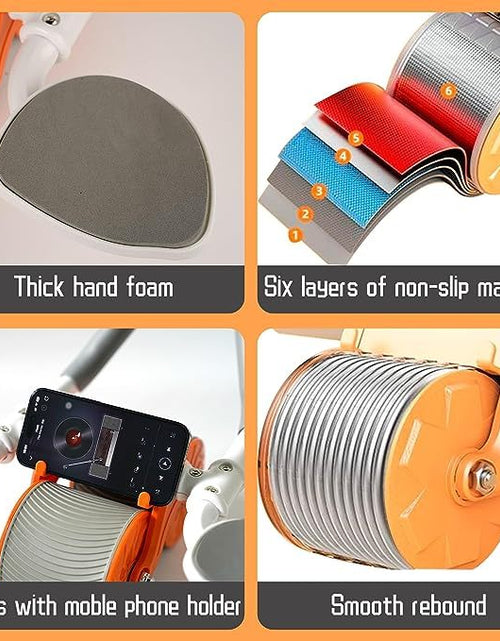 Load image into Gallery viewer, Elbow Support Automatic Rebound Abdominal Wheel Ab Roller For Abdominal Exercise Machine Abs Workout Equipment ,Dolly Core Strengthening Trainer Fitness Belly TrainingElbow Support Automatic Rebound A
