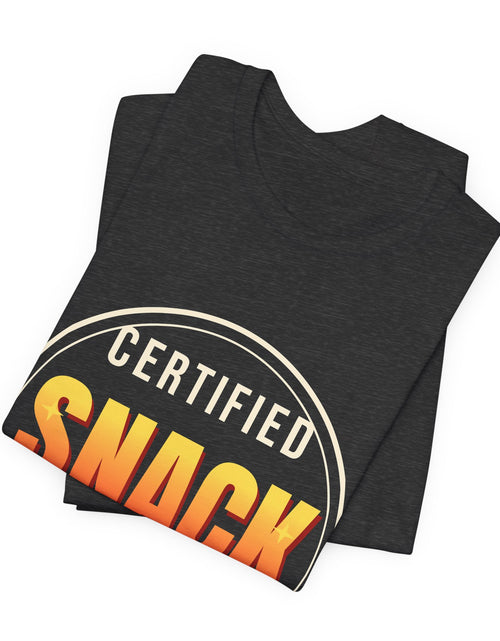 Load image into Gallery viewer, Certified Snack Inspector Funny T-Shirt | Retro Graphic Tee | Sarcastic Gift
