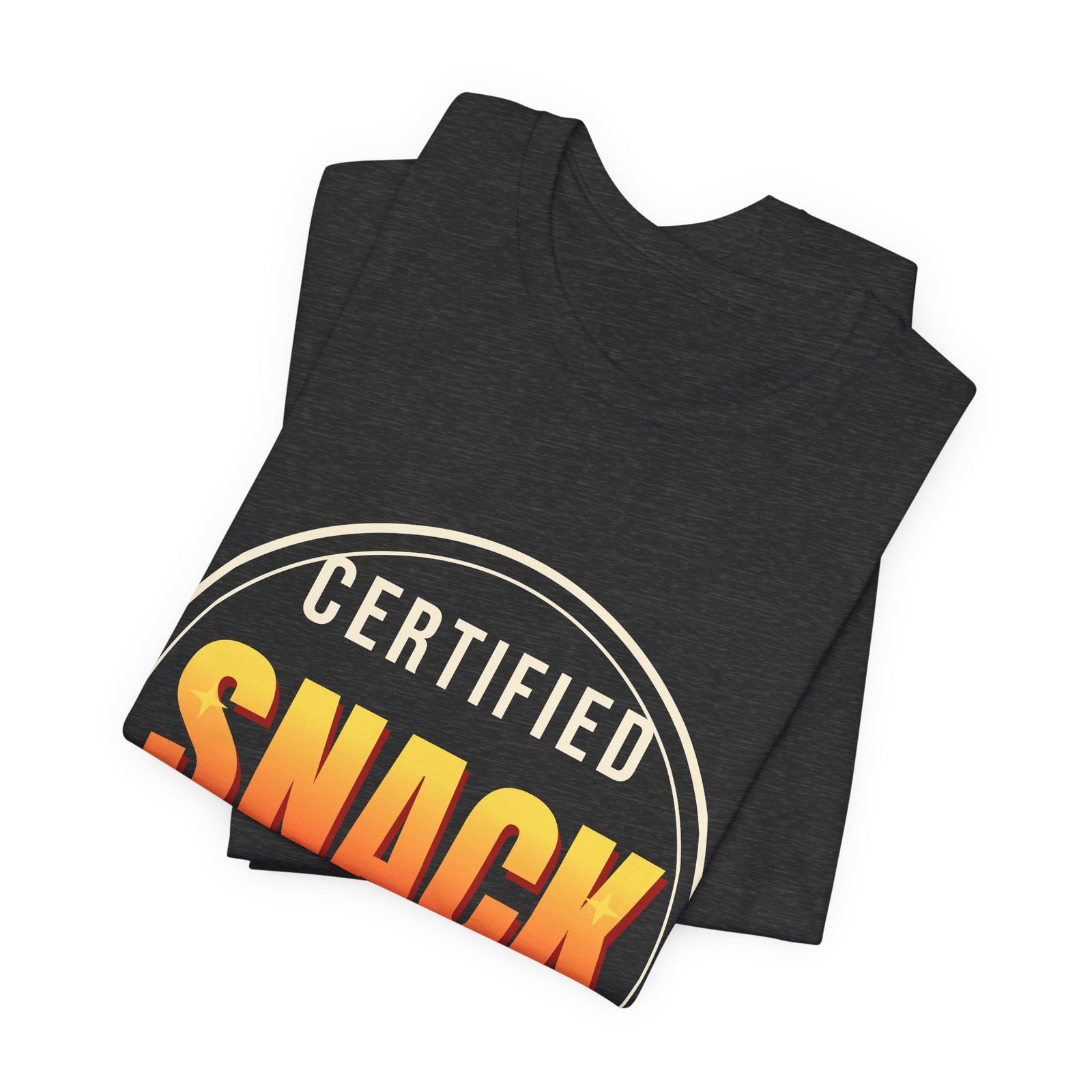 Certified Snack Inspector Funny T-Shirt | Retro Graphic Tee | Sarcastic Gift