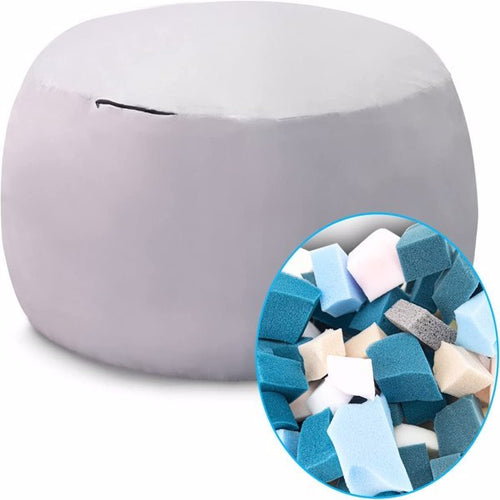 Load image into Gallery viewer, Bag Chair Coverit Was Only A Cover, Not A Full Bean Bag Chair Cushion,Big Round Soft Fluffy PV Velvet Sofa Bed Cover, Living Room Furniture,  Lazy Sofa Bed Cover,5ft Black
