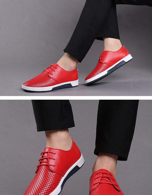 Load image into Gallery viewer, Leather Shoes Men's Business Formal Workwear Shoes Black Trendy Soft Shoes
