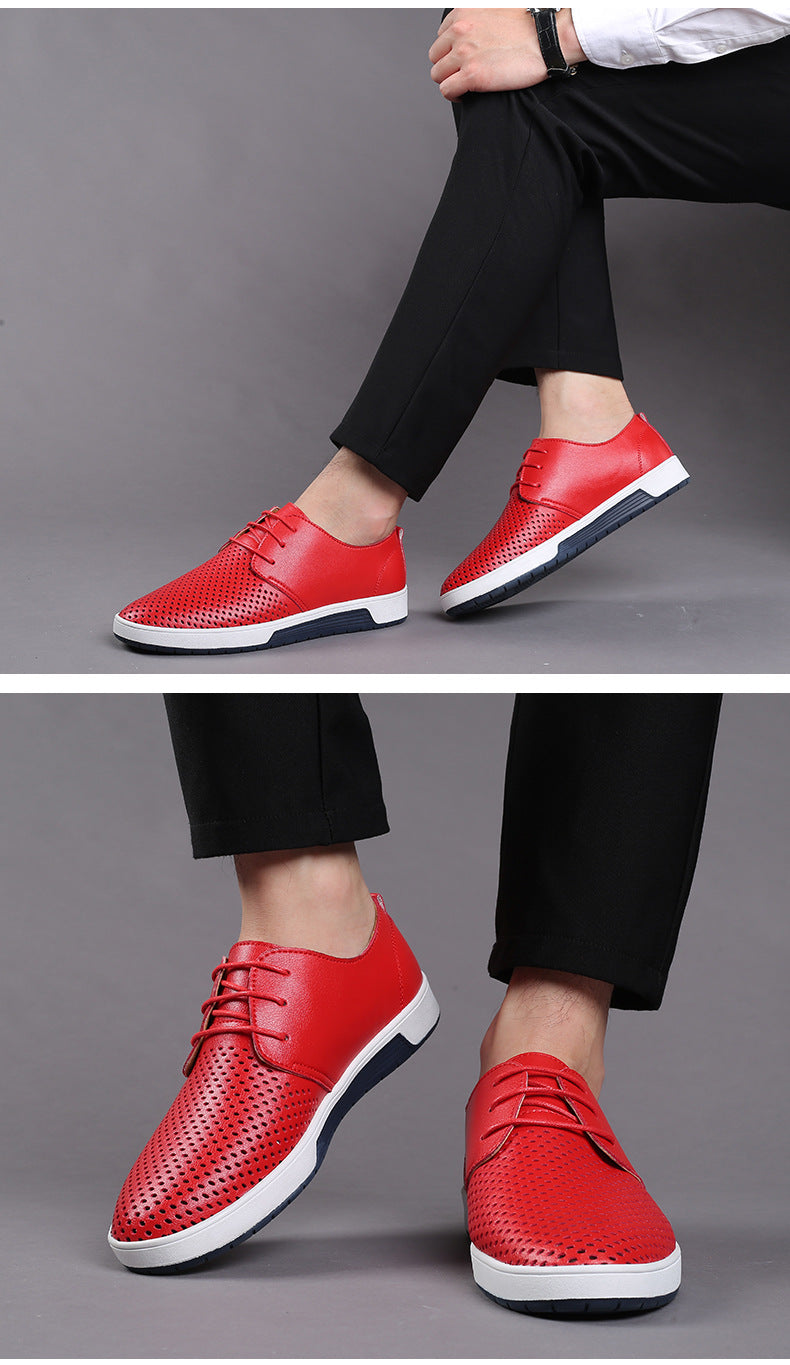 Leather Shoes Men's Business Formal Workwear Shoes Black Trendy Soft Shoes