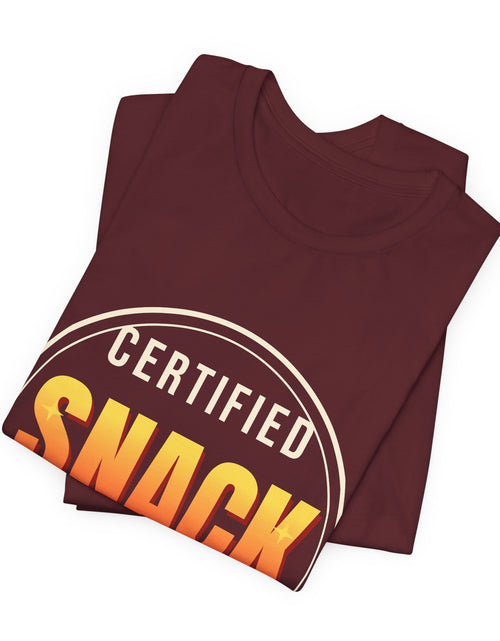 Load image into Gallery viewer, Certified Snack Inspector Funny T-Shirt | Retro Graphic Tee | Sarcastic Gift
