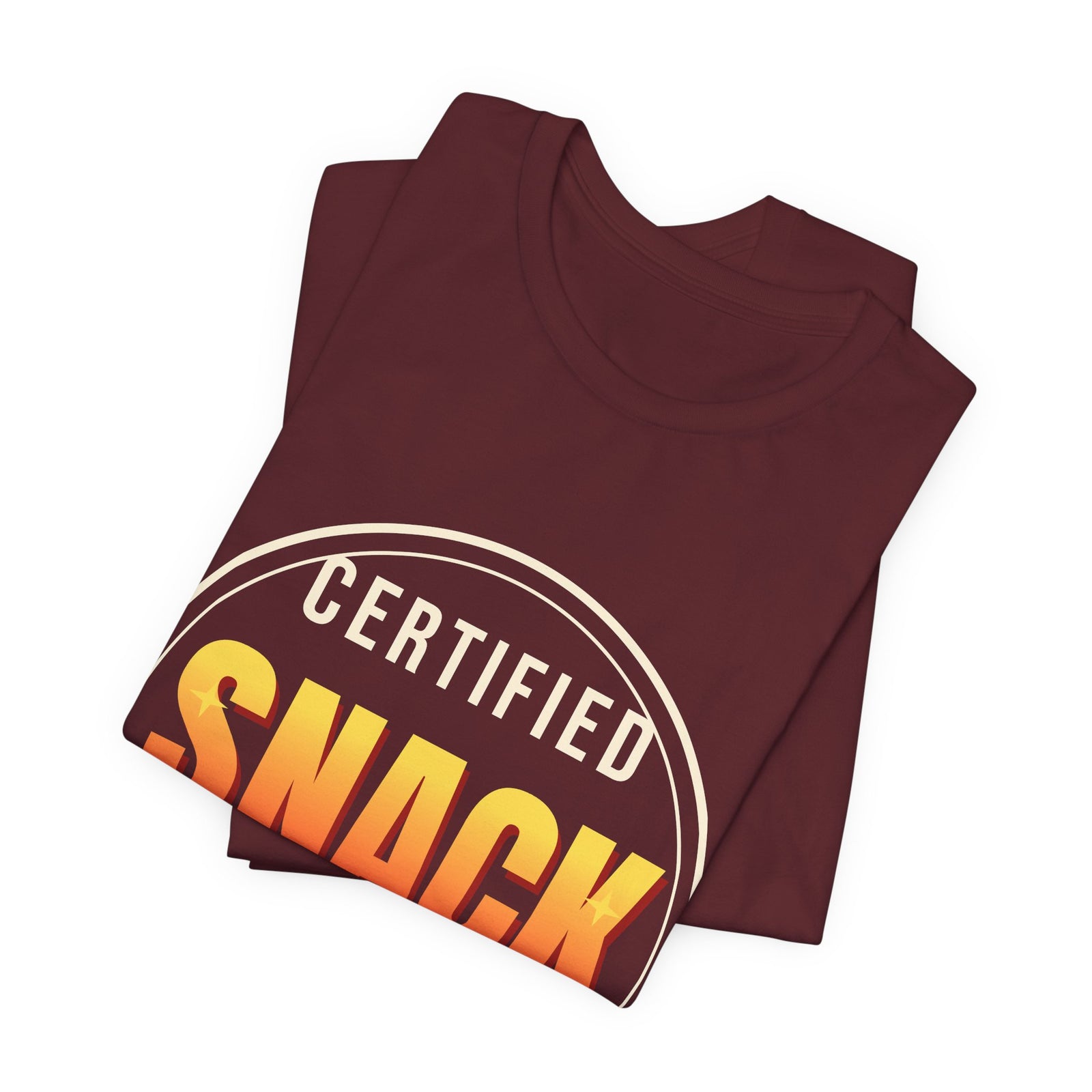 Certified Snack Inspector Funny T-Shirt | Retro Graphic Tee | Sarcastic Gift
