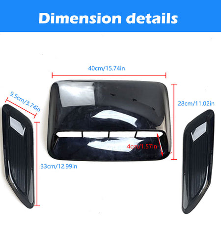 Car Airscoop Shroud Air Vent Engine Cover Decorative Cover